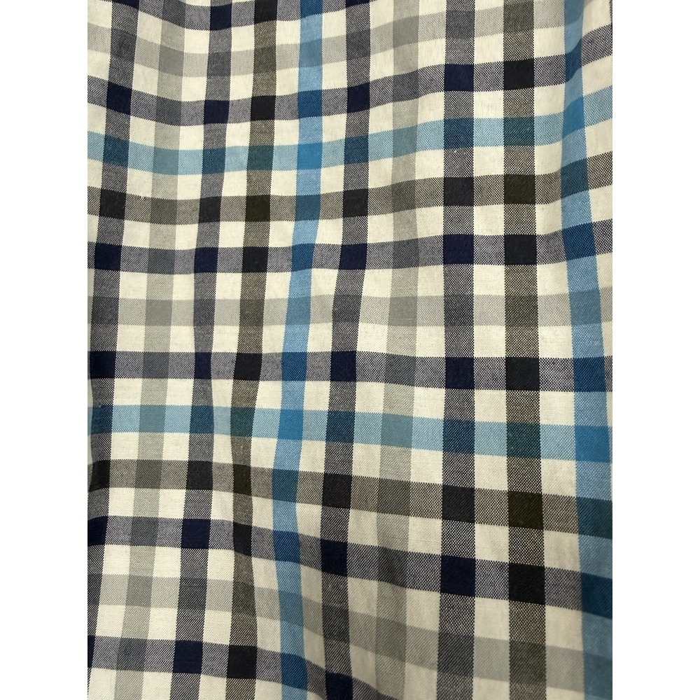 Enyce Shirt Mens Large Blue Plaid Short Sleeve Button Front Yoke Hip Hop Y2K - Picture 6 of 8